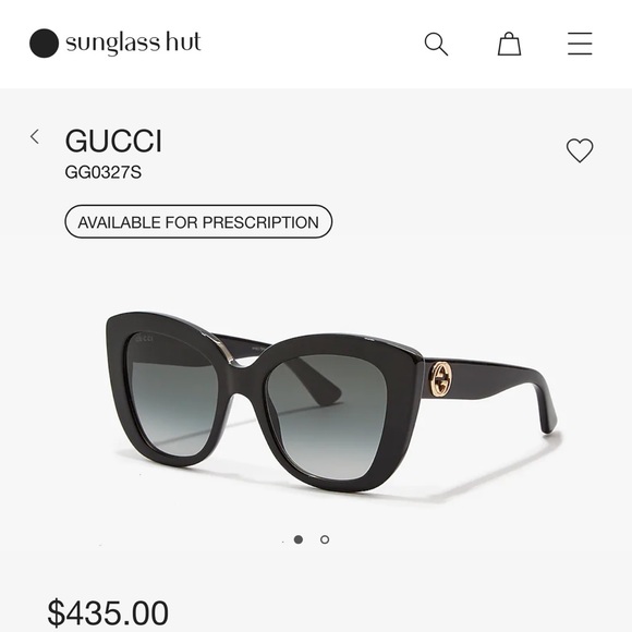 SOLD Gucci Oversized Cateye Sunglasses - Picture 2 of 9